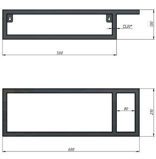 Напольная тумба под раковину Onika Лада 105002 50см белый